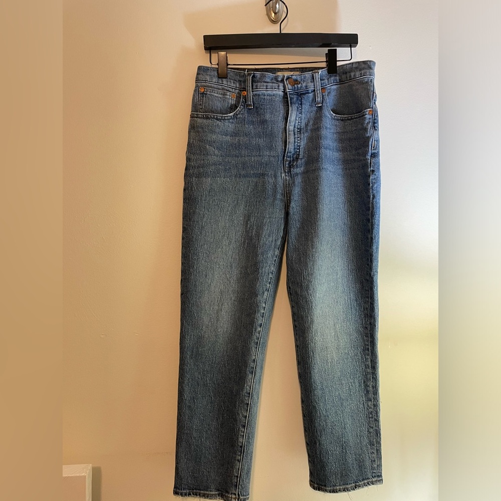 Madewell Classic Straight Leg Jeans - Blue - Picture 2 of 3
